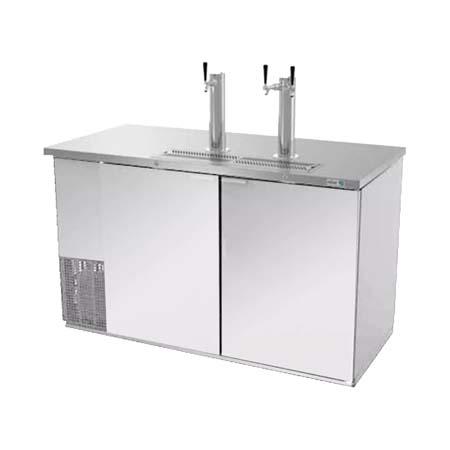 Dispensador Refrigerado En Acero Inoxidable - 2 Puertas Solidas - 2 Torres - 3 Dispensadores - Cerraduras En Puertas + Luz Interna