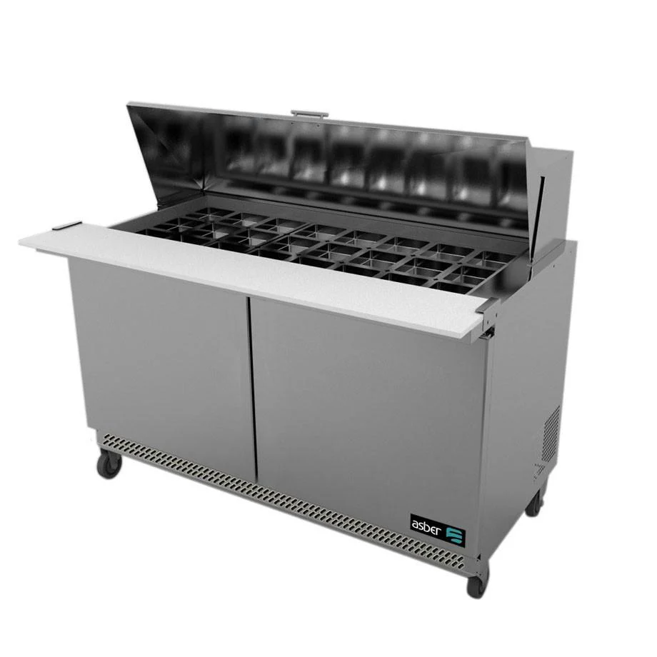 Mesa Refrig. De Prep. - Mega Top - 2 Cajones + 1 Puerta. Premium Line. Nuevo Lanzamiento.