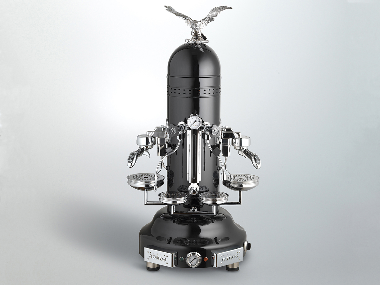 Máquina para Café Espresso Eagle Electronic Dosage 2 Grupos, Negra, Caldera 11 L, 480 Tazas/Hora