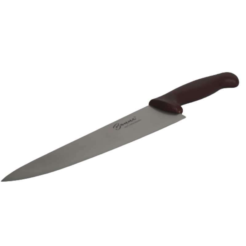 Cuchillo Chef Premium Concasse 10 Pulgadas, Acero Inoxidable, Café