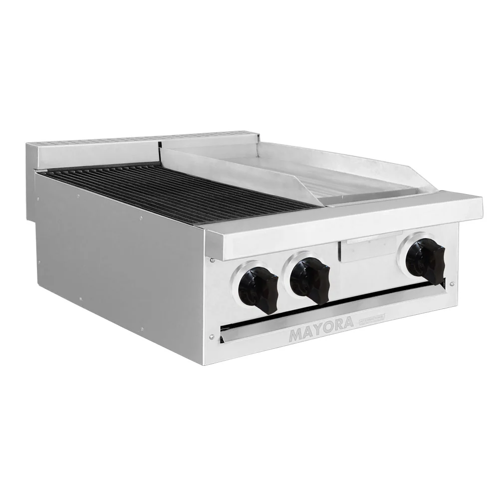 Estufa Doble, 1 Seccion De Asador, 1 Seccion De Plancha, Gas Lp ( Gas Natrual Sobre Pedido])