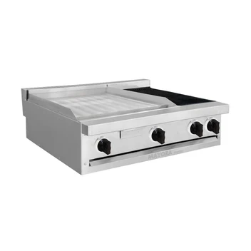Estufa Modular 2 Planchas + Asador Doble, Gas Lp, Gas Natural Bajo Pedido