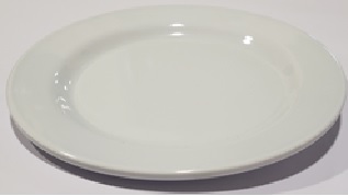 Plato Redondo 20 X 1.6cm, Melamina Premium, Blanco