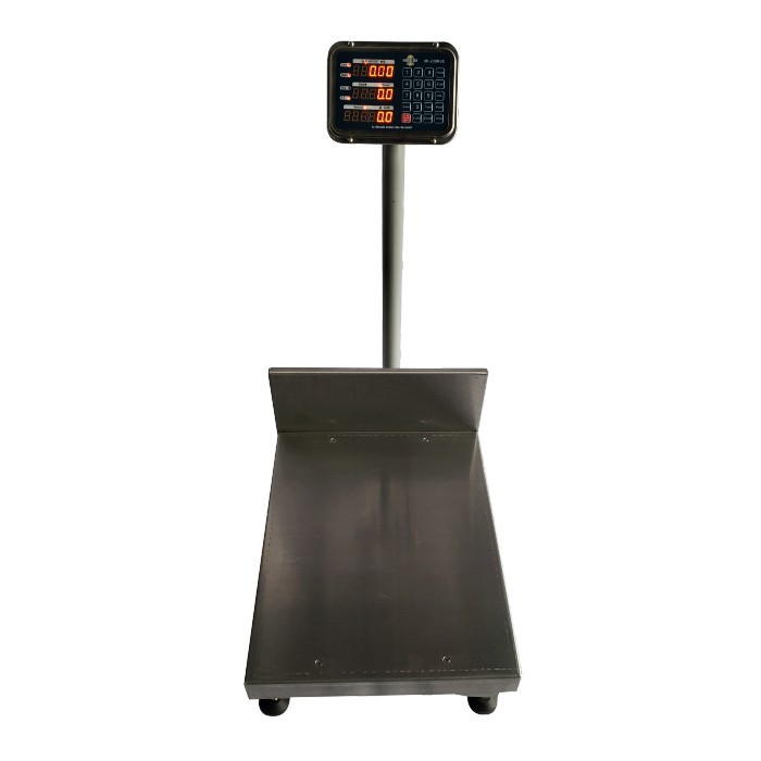 Báscula De Recibo Peso - Precio, A. Inox, 100 Kg X 20 G, Torreta P/ Sostener Inidcador De A. Inox, Bateria Recargable De 100 H, Funcion De Caja Registradora, Suma De Productos, Calculo Del  Total Y Devolucion, Plato De 40 X 50 Cm