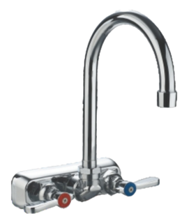 Mezcladora De Pared De 4" (101 Mm) Para Aplicaciones Comerciales. • Cuello De Ganso De 6" (152 Mm) Con Giro De 360°