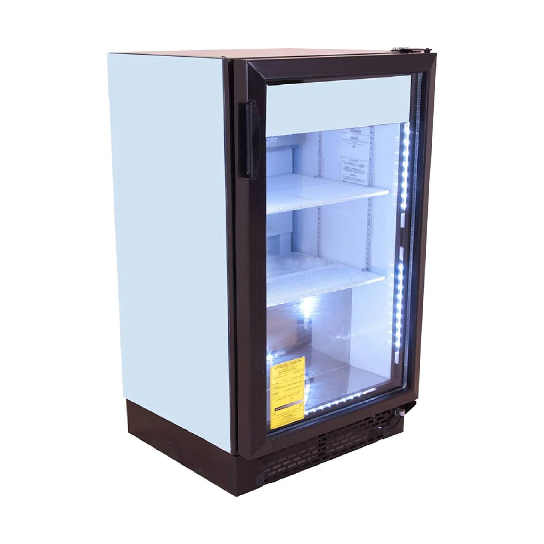 Refrigerador Vertical Counter Top 4.7 Pies, 1 Puerta Abatible de Cristal