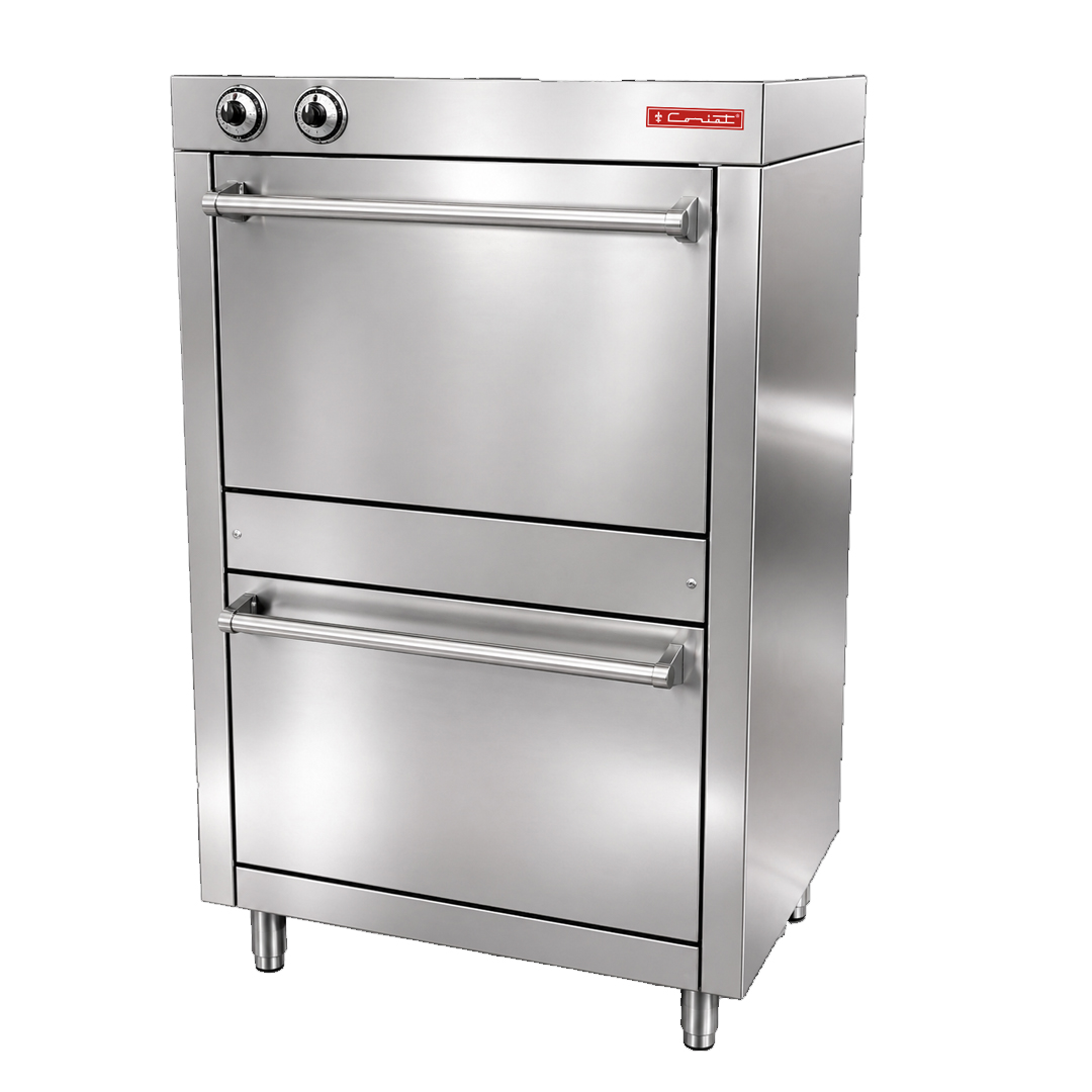 Horno Eléctrico 2 Compartimentos De  Horno Con Medidas De 0.66m X 0.58m X 0.43m C/u Patas Niveladoras.