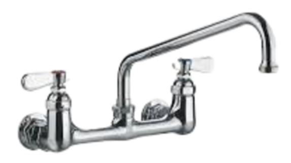 Llave Mezcladora De Pared 8 ´´, Cuello De Ganso 24 Cm X 18 Altura