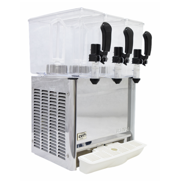 Dispensador De Jugos ,negro, 3 Tazones De 10 Litros, Puede Ser Usado Como Dispensador De Leche Fria