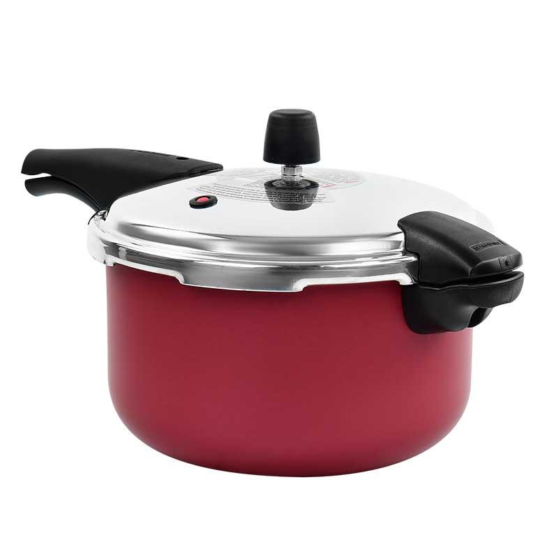 Olla De Presión De 24 Cm  Roja De 6 Litros, Vancouver