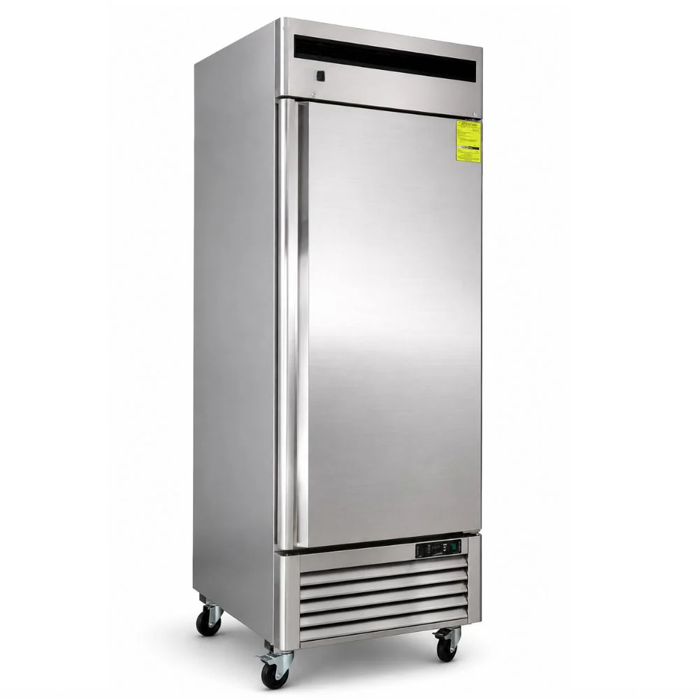Congelador A. Inox , 1 Puerta Con Candado De Seguridad, 3 Parillas,21 Pies,