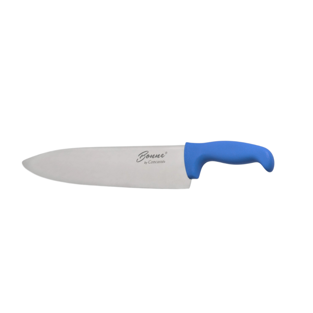 Cuchillo Chef Premium Concasse 10 Pulgadas, Acero Inoxidable, Azul