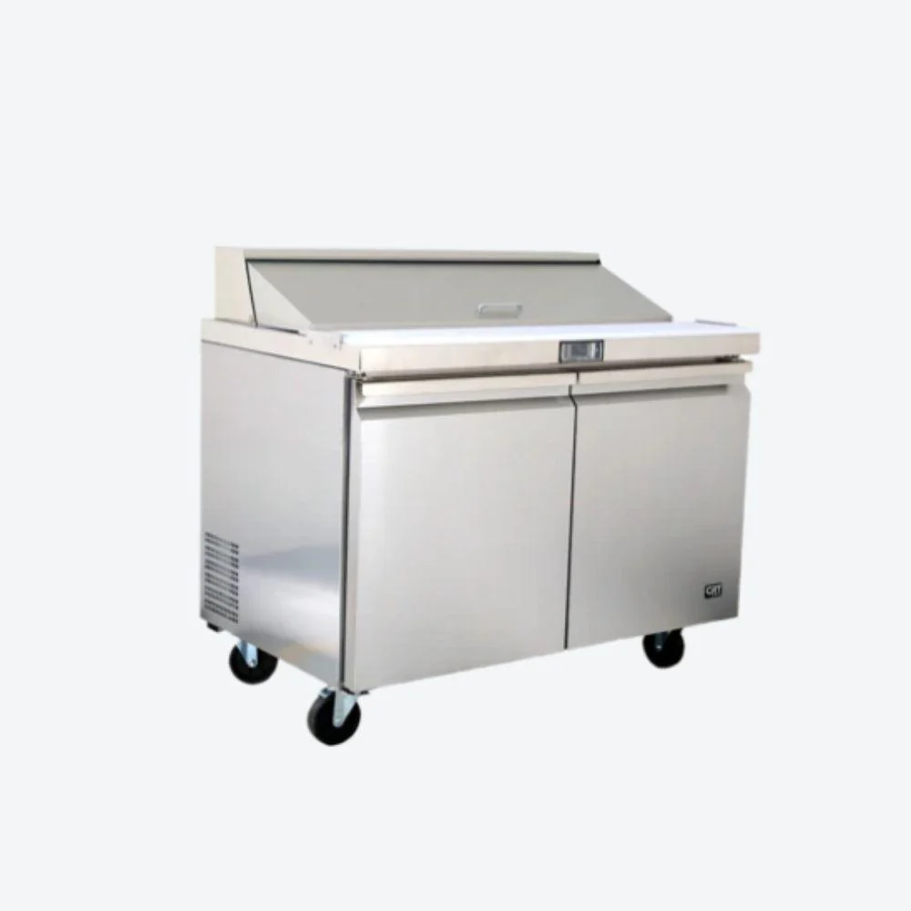 Mesa Refrigerada, + Tabla De Corte + Amplio Refrigerador +insertos Y Tapas De A. Inox, 3 Niveles De Temperatura, 12 Pies,379 Lts