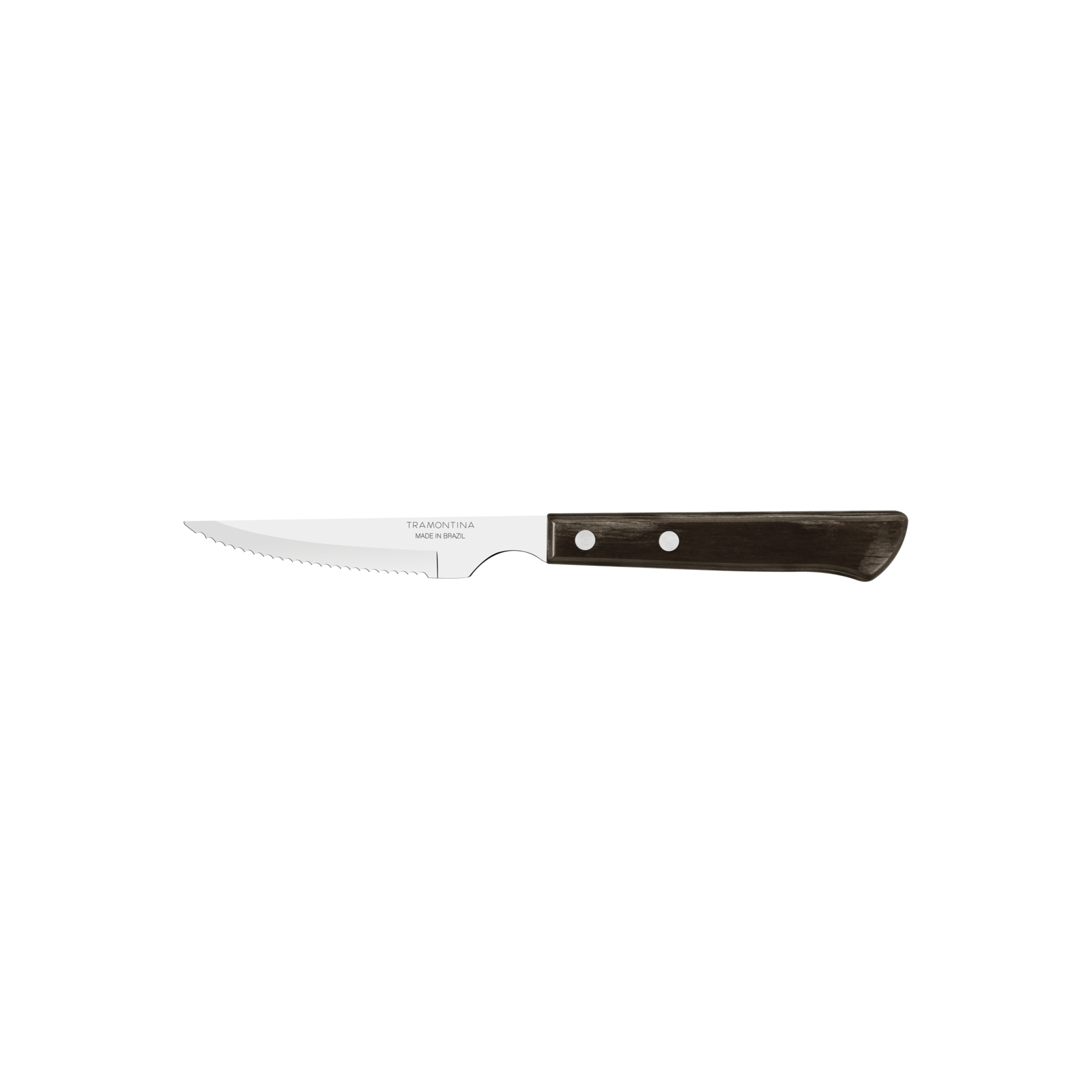 Cuchillo De Mesa  Con Lámina De Acero Inoxidable Y Mango De Madera Tratada Polywood Castaño 4