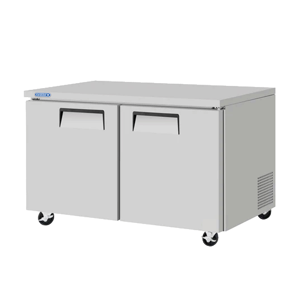 Mesa Refrigerada Bajo Barra 13.24 Pies, 2 Puertas Sólidas