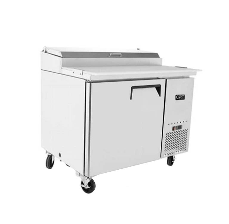 Mesa Refrigerada De Trabajo Para Pizza, 1 Puerta, 1 Parilla, No Incluye Insertos