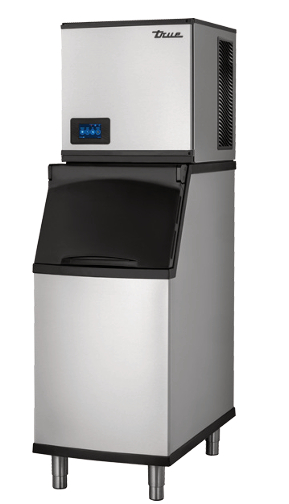 Máquina de hielo modular Serie 400. 22" de ancho. Sistema  de refrigeración con refrigerante R290 para una alta  eficiencia energética. Tamaño de hielo "HALF"