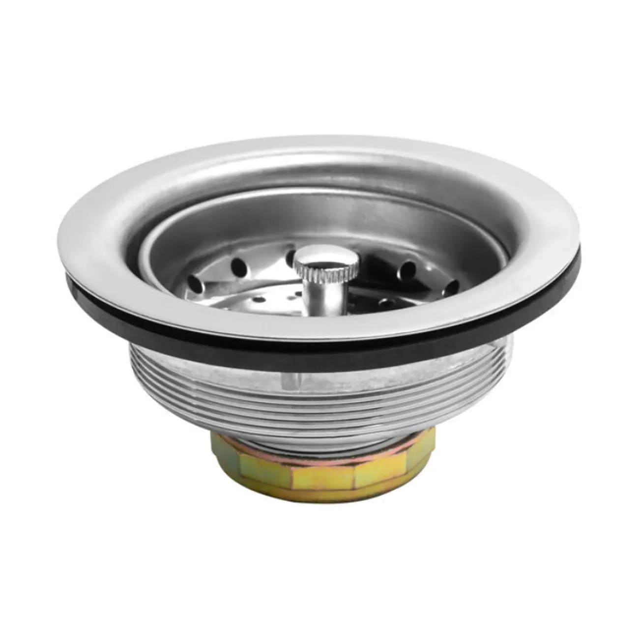 Contra De Canasta De 4" En Acero Inoxidable 304 De Grado Comercial. • Compatible Con Tubo De Salida De Bronce De 1 1/2" De Diámetro (no Incluido). • Rejilla Desmontable De Escurrimientos Con Diseño Optimizado Para Evitar Obstrucciones.