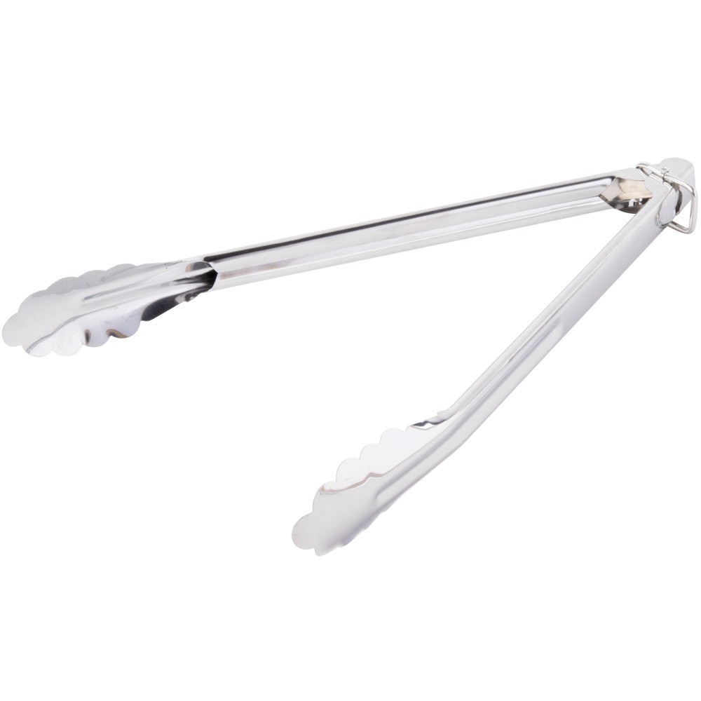 Pinza Para Pan 12 Pulgadas, Calibre 18 Abrillantadas Y Con Candado, Acero Inoxidable
