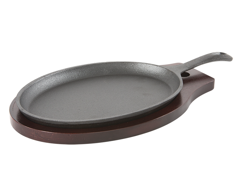 Sartén de hierro fundido, sartén de hierro fundido resistente y duradera  para horno para cocinar para servir para hornear LYUMO Ollas de Hierro