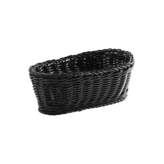Cesta Tejida Ovalada Larga, ( 9.2 X 4.9 X 3.2 Pulgadas), Beige