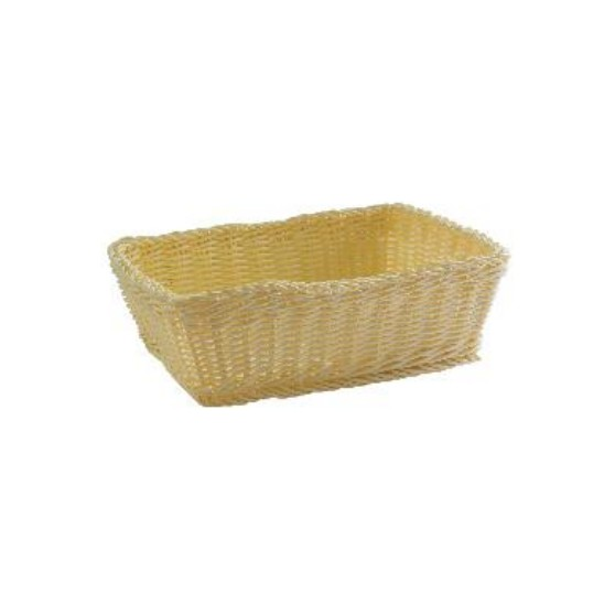 Cesta Tejida Rectangular 11.5 X 8.5 X 3.5 Pulgadas, Negro