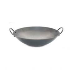 Wok Chino Con Agarraderas 36 Cm, Acero Al Carbón