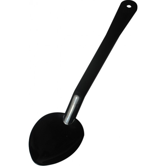 Cuchara De Cocina Lisa 11 Pulgadas, Policarbonato, Negra