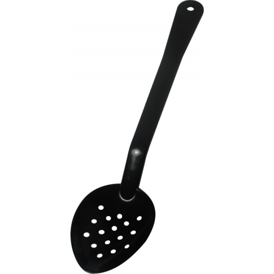 Cuchara Perforada 11 Pulgadas, Policarbonato, Negra