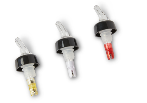 Dosificador Para Botella Con Canica 1 Oz, Plástico, Rojo