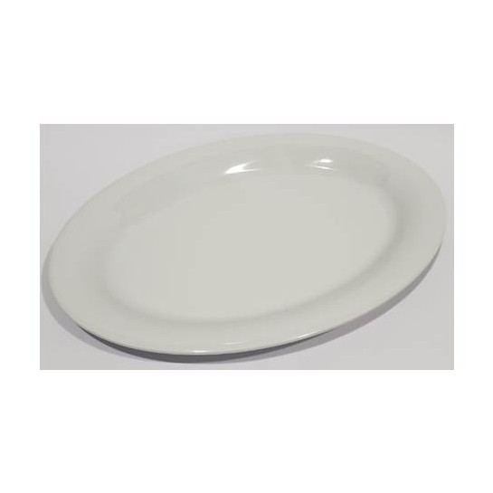Platón Ovalado 35.4 X 26.6 X 5cm, Melamina Premium, Blanco