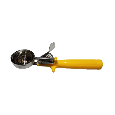Porcionador Reforzado 7/32 Tazas, Acero Inoxidable, Amarillo