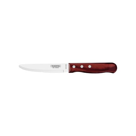 Cuchillo Asado Jumbo 5 Pulgadas, Madera Tratada Polywood, Rojo