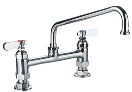 Llave Mezcladora A Cubierta 4´´ Cuello De Ganso De 6´´ Con Giro De 360°