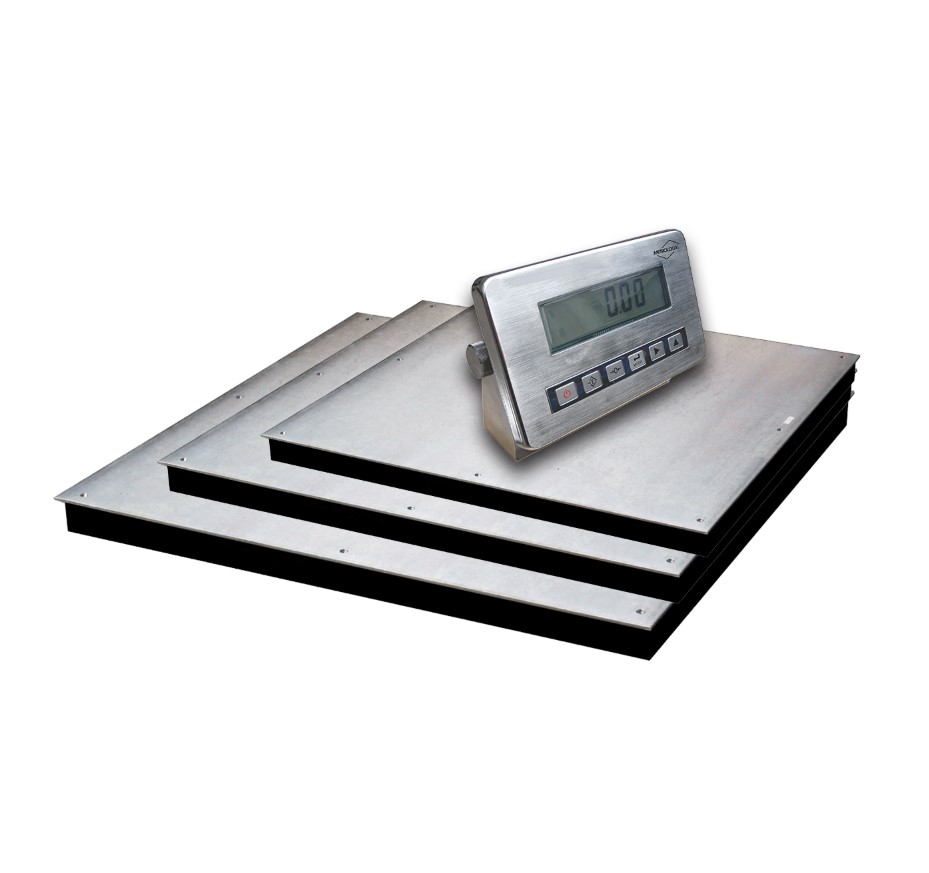 Plataforma De Bajo Perfil 2000 Kg / 200 G, 1 X 1m, Acero Inoxidable