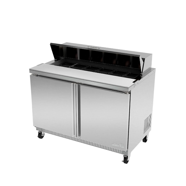Mesa Refrig. De Prep. - Ensaladas - 2 Cajones + 1 Puerta. Premium Line.