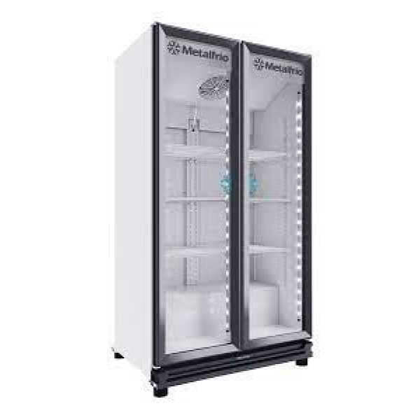 Refrigerador Vertical 2 Puertas De Cristal 23 Pies Temperatura 0° -7° C 100 Cm Longitur X 66.5 Cm Profundidad X 183 Cm Altura