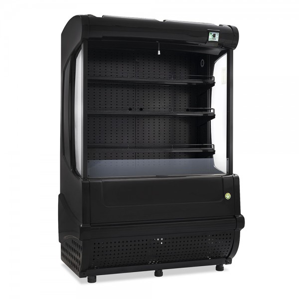 Cortina De Aire Negra 23 Pies (651 Litros), 3 Parrillas, Luz Led