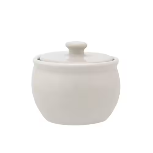 Azucarera Anfora Blanco  Polar Individual Con Tapa 170 Cc