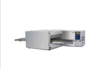 HORNO DE PIZZAS A GAS DE BANDA CON ENTRADA DE 54 CM (TIPO IMPINGEMENT) AIRE CALIENTE  IDEAL PARA PIZZAS DE 18”, MOLLETES, ETC. CON TECNOLOGÍA DE COCIMIENTO POR CIRCULACIÓN DE AIRE CALIENTE (TIPO IMPIGEMENT). GABINETE Y BANDA EN ACERO INOXIDABLE GRADO ALIMENTICIO, CÁMARA INTERNA DE 56 X 80 CM, CON PUERTA SE SERVICIO AL FRENTE Y AJUSTADORES DE ALTURA PARA EVITAR PERDIDA DE CALOR EN LA ENTRADA Y SALIDA, CONTROLES DIGITALES DE FÁCIL OPERACIÓN, TEMPERATURA HASTA 400°C POTENCIA DE 68000 BTU/HR, CONTROL DE VELOCIDAD DE BANDA, A 120V/60HZ, 3.5 AMP (SE PUEDEN APILAR HASTA 2 HORNOS). PESO NETO 150 KG, PESO BRUTO 160 KG. (NO INCLUYE BASE) MEDIDAS: 195 X 94.5 X 51 CM