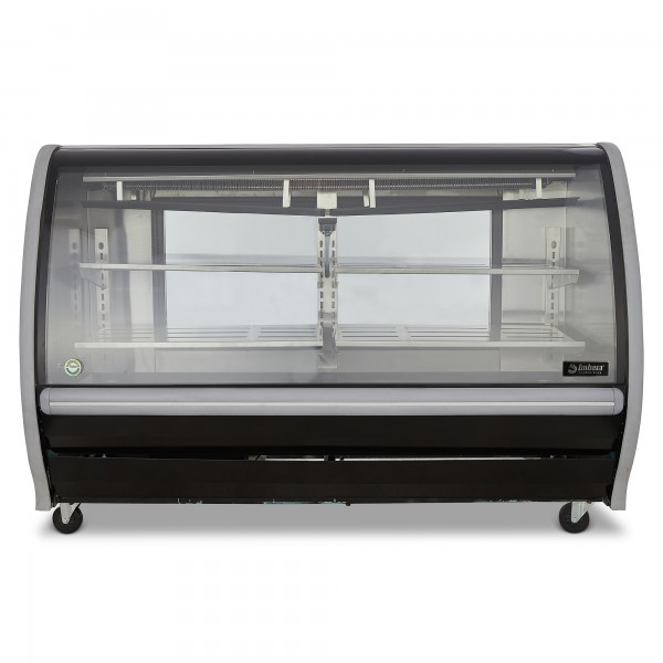 Vitrina Cremera Negra 17.83 Pies (504 Litros), Con Ruedas, Luz Led