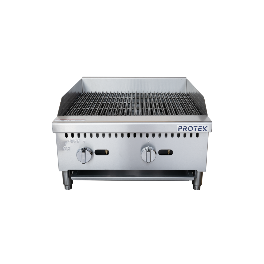 Asador De Gas 2q, Maxima Potencia De Coccion, A. Inox, Chaorla Para Residuos, Rejillas Doble Vista, Perillas Heavy Duty