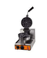 WAFFLERA BELGA SENCILLA GABINETE EN ACERO INOXIDABLE, PLACAS DE FUNDICIÓN CON TEFLÓN ANTIADHERENTE, CON TERMOSTATO Y TEMPORIZADOR DE 5 MINUTOS, FOCOS INDICADORES DE FUNCIONAMIENTO, PATAS ANTIDERRAPANTES. PESO 10 KG. A 110V / 60HZ DE 1.2 KW DE POTENCIA. MEDIDAS DE 25 X 42 X 31 CM.
