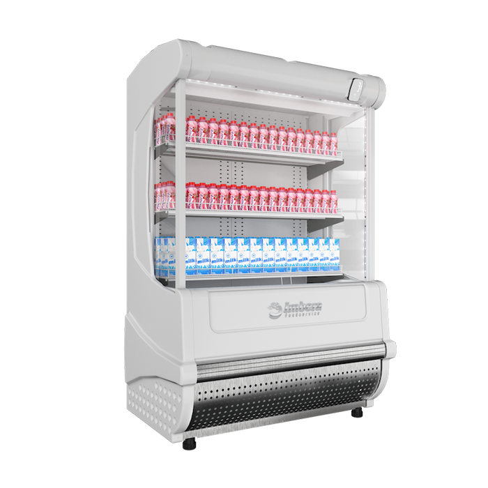 Cortina De Aire Blanca 23 Pies (651 Litros), 3 Parrillas, Luz Led, Blanco
