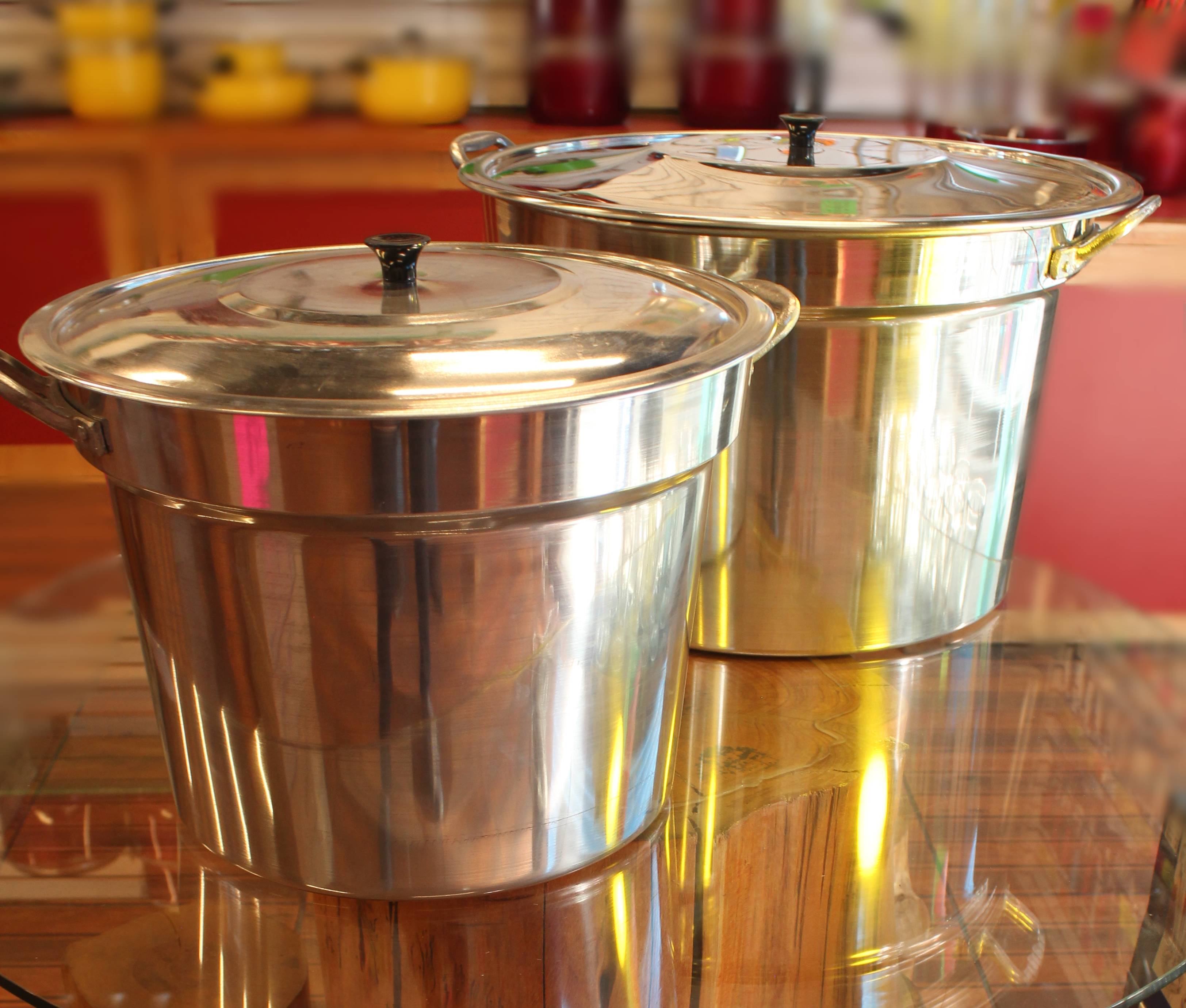 Olla De Aluminio Estibable 60 Litros, Fácil De Almacenar Y De Gran Capacidad