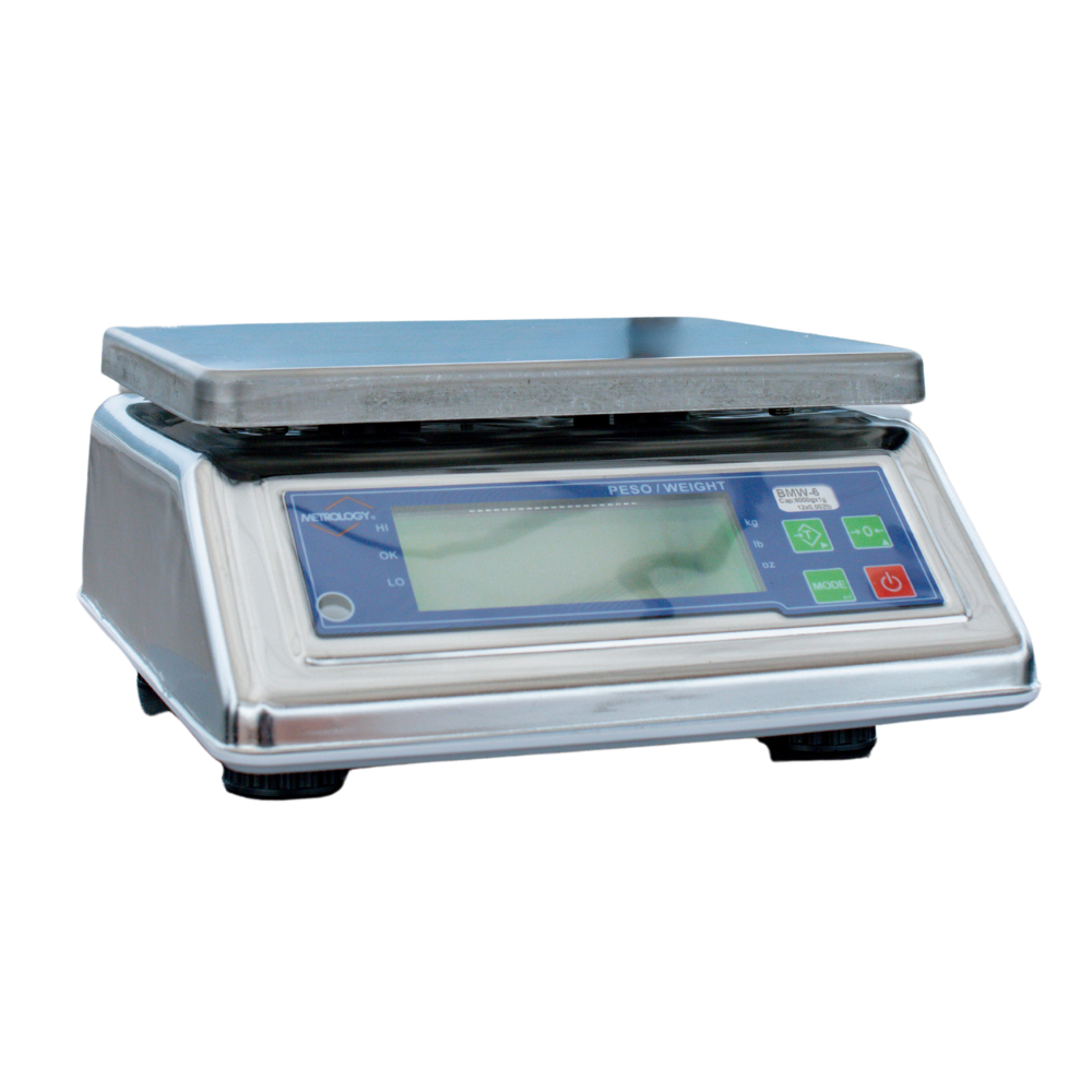 Bascula Porcionadora De A. Inox,  15 Kg/ 2 G, Plato De A. Inox De 27 X 22 Cm , Opera Con Bateria Recargable Con Duracion De 100 H De Uso Continuo