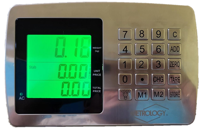 Indicador De Peso Precio, Suma De Productos, 6 Memorias De Peso, Gabinete De A. Inox