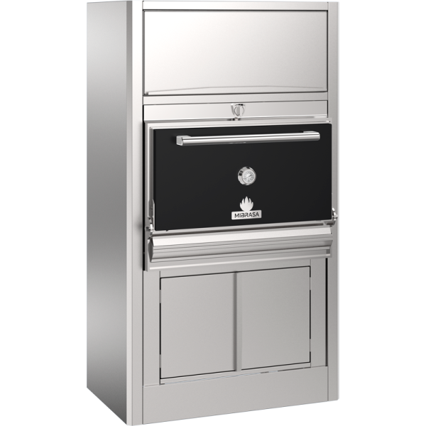 Horno Con Armario Bajo Y Complemento 110 Vm Incluye Parilla,pinzas,atizador,pala Y Cepillos