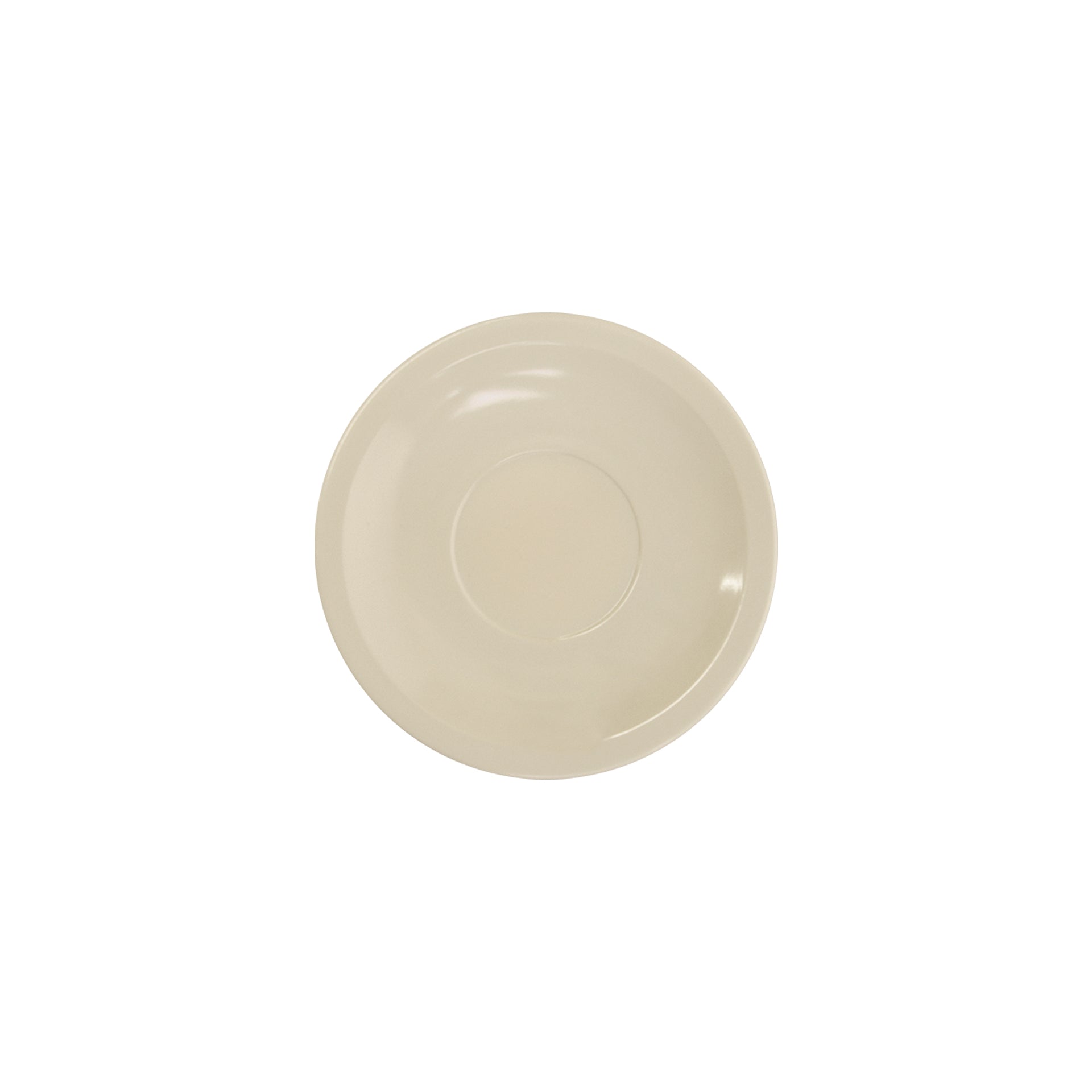  plato Para Taza  5.5"  Melamina Blanca Institucional 