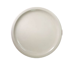 Plato Trinche 9"  Melamina Blanca Institucional 